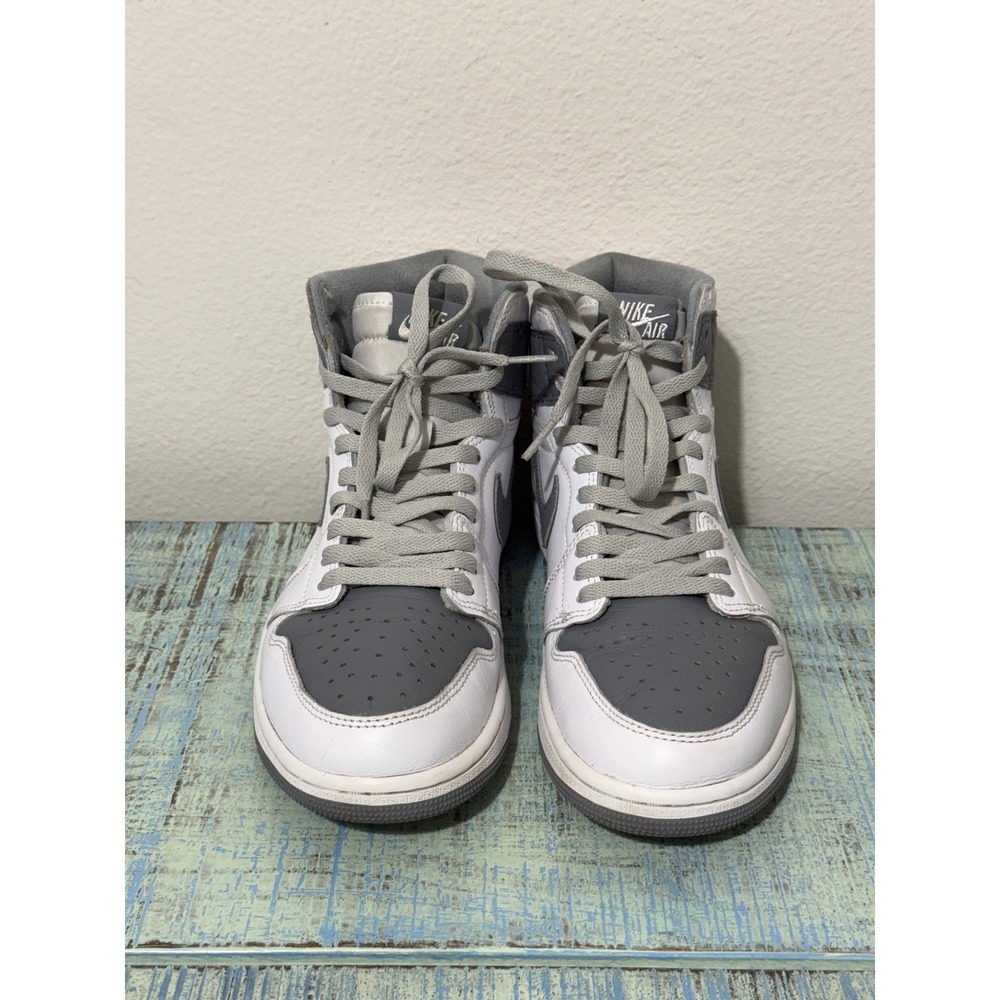 Nike Air Jordan 1 High OG Men's Size 9 Basketball Shoes White Cool Grey